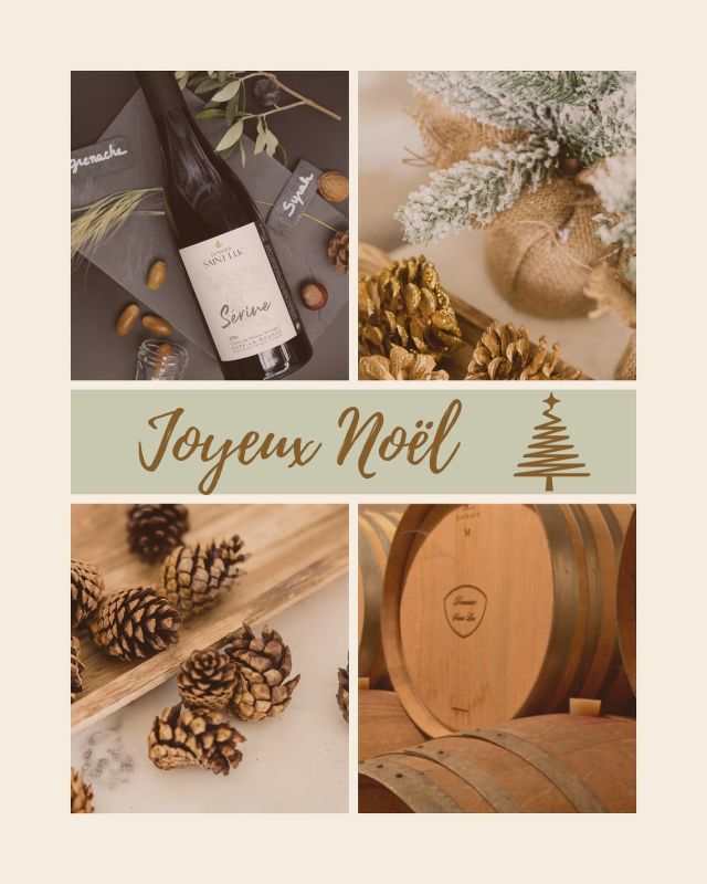 Nous vous souhaitons un très joyeux Noël 🎄🎁 #domainesaintluc #grignanlesadhemar #cotesdurhonevillagessuzelarousse #like26 #dromeprovencale #vignobleetdecouverte